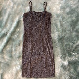 Glittery gray dress